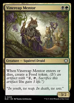 NM Foil Vinereap Mentor, MTG, Bloomburrow, Magic the Gathering, 238 - Image 1