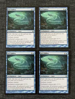 4x Eel Umbra | NM | Rise of Eldrazi | MTG Magic The Gathering - Image 1