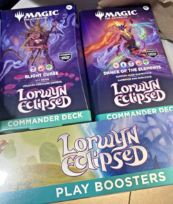 *AUCTION* Sealed Lorwyn Eclipsed Play Booster Box & Both Commander Decks! - Image 1