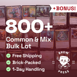 800+ Magic The Gathering Common Mix Bulk Card Lot +BONUS! Instant MTG Collection - Image 1