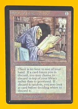 MTG LIBRARY OF LENG Beta (OldManMTG 012-104) - Image 1