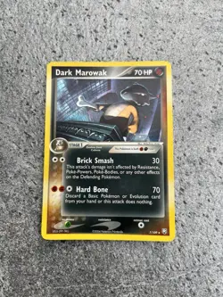 2004 Pokemon Dark Marowak 7/109 Team Rocket Returns Holo Rare - Image 1