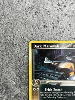 2004 Pokemon Dark Marowak 7/109 Team Rocket Returns Holo Rare - Image 3