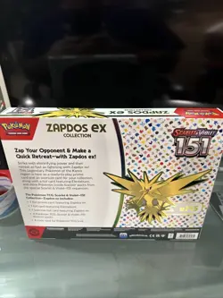 POKEMON TCG SCARLET & VIOLET 151 ZAPDOS EX COLLECTION BOX FACTORY SEALED NEW - Image 5