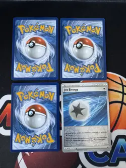 4x Jet Energy 190/193 SVI Paldea Evolved Pokemon Reverse Holo Playset NM-MT - Image 2