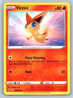 Victini - Fusion Strike 036/264 Sword Shield Pokemon TCG Card - Image 1