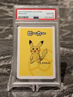 Pikachu PSA 10 Old Maid Deck Japanese 2019 Pokemon - Image 1
