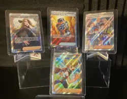 2022-25 Pokemon Full Art Trainers 4 Card Lot - Image 1