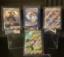 2022-25 Pokemon Full Art Trainers 4 Card Lot - Image 4