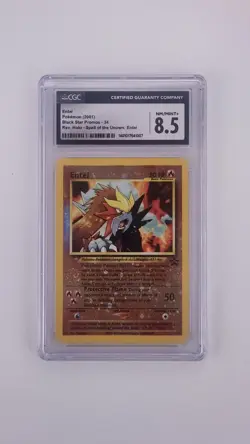 Pokemon TCG Entei #34 Reverse Holo Promo Card #34. CGC Graded 8.5. - Image 1
