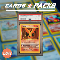 Carte Pokemon Sulfura 12/62 HOLO Set Fossile Edition 1 PSA 8 NM-Mint 🇫🇷🔥 - Image 1
