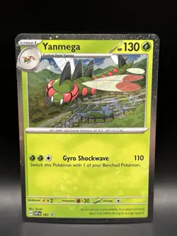 Yanmega 187 (SWIRL) - Pokemon Scarlet & Violet Black Star Promo Card - NM - Image 1