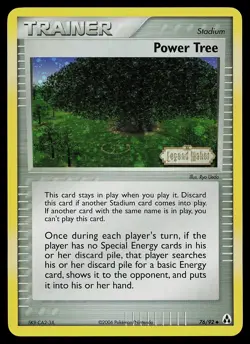 Pokemon Card - Power Tree Legend Maker 76/92 Uncommon Reverse Holo Stamped - Image 1