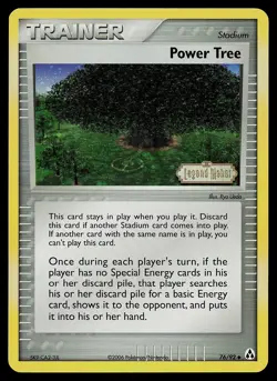 Pokemon Card - Power Tree Legend Maker 76/92 Uncommon Reverse Holo Stamped - Image 1