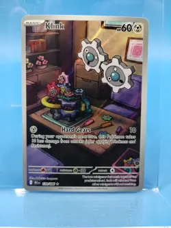 Pokemon Klink TCG Illustration Rare Card 139/086 Sv: Black Bolt English Edition - Image 1