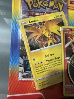 Pokemon TCG Zapdos Moltres Articuno 2 Booster Packs & Coin - Sealed 820650851438 - Image 3