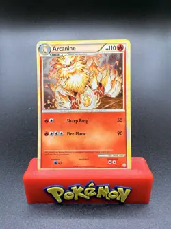 Arcanine 1/123 HeartGold & SoulSilver HGSS Holo Rare Pokemon Near Mint - Image 1