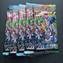 5x Pokemon Vmax Climax Brilliant Stars Korean Card Packs Vmax New Sealed - Image 1