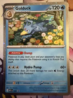 Golduck - (Cosmos Holo) 008 Pokemon TCG MEP: EN Mega Evolutions Black Star Promo - Image 1