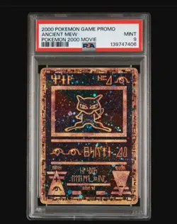 2000 POKEMON GAME MOVIE POKEMON 2000 MOVIE ANCIENT MEW PSA 9 WiTh SWIRL - Image 1
