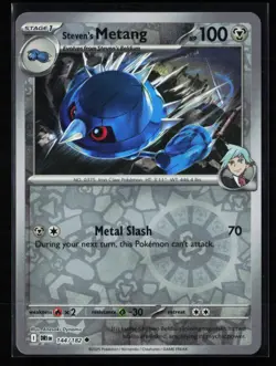 Pokemon TCG: Steven's Metang Uncommon Reverse Holo - Destined Rivals - 144/182 - Image 1