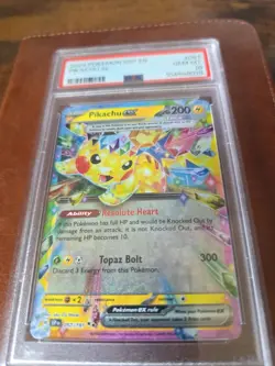 2024 POKEMON SSP EN-SURGING SPARKS #057 PIKACHU EX PSA 10 - Image 1