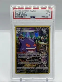 2022 POKEMON SWSH GENGAR TG06 FULL ART LOST ORIGIN PSA 9 MINT - Image 1