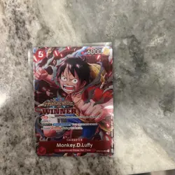 Monkey.D.Luffy (Winner Pack Vol. 5) SR One Piece Promotion Cards ST01-012 . Lp - Image 1
