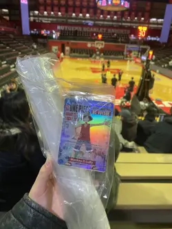 One Piece Monkey D. Luffy US College Basketball Card Rutgers In Hand Ships now - Image 1