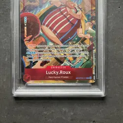 2025 One Piece OP 11 EN Lucky Roux Treasure Rare #015 GEM MT 10 PSA - Image 2