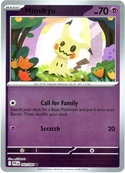 Mimikyu (Reverse Holo-Foil) - Pokemon TCG Card - Phantasmal Flames PFL #042/094 - Image 1