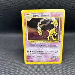 Pokemon Cards: Gym Challenge Rare Holo: Sabrina's Alakazam 16/132 - Image 2