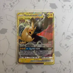 Pokemon Pikachu & Zekrom GX Sun & Moon Team Up Card 33/181 NM - Image 1