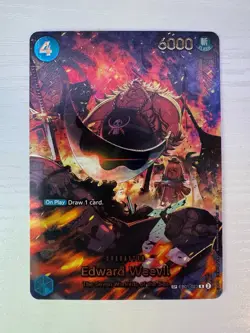 Edward Weevil SP R EB01-023 THE AZURE SEA'S SEVEN ONE PIECE Card ENGLISH OP14 - Image 3