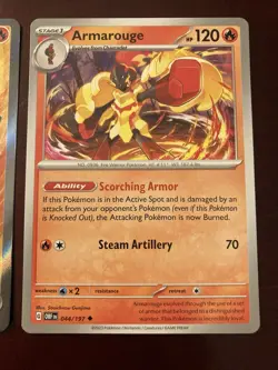 Armarouge EX 125 Sv: Scarlet & Violet Holo Black Star Promo Pokemon TCG Card - Image 3