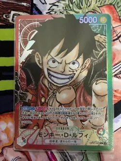 ONE PIECE Card Monkey D. Luffy (Alt Art) OP01-003 L Parallel ROMANCE DAWN - Image 3