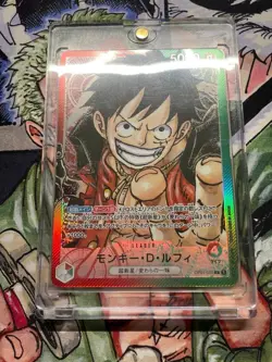 ONE PIECE Card Monkey D. Luffy (Alt Art) OP01-003 L Parallel ROMANCE DAWN - Image 5