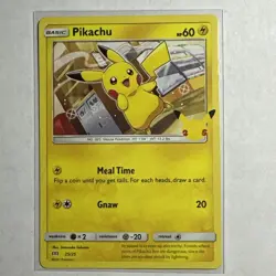 Pikachu 025/025 Regular Card McDonald's 25th Anniversary Pokemon TCG LP - Image 1