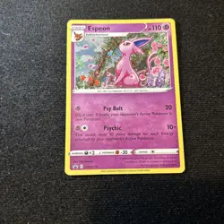 Pokemon Card Espeon SWSH174 Cosmo Holo Rare Black Star Promo - Image 1