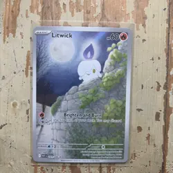 Pokemon Litwick Sv: White Flare 101/086 Holo Illustration Rare Card English - Image 1
