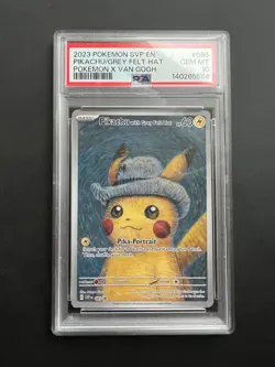 PSA 10 Pikachu with Grey Felt Hat SVP 085 Pokemon Van Gogh Graded Card - Image 1