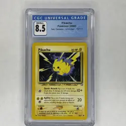 CGC 8.5 Pikachu 70/111 1st Edition Neo Genesis Pokemon Card - Image 1