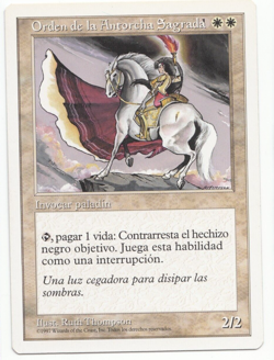 Order of the Sacred Torch Mtg MISPRINT. Title of the card overlaps the mana cost - Image 1