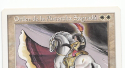 Order of the Sacred Torch Mtg MISPRINT. Title of the card overlaps the mana cost - Image 2