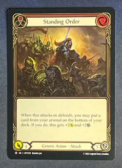 FAB HVY210 Standing Order Generic Action FOIL Majestic Flesh and Blood TCG - Image 1