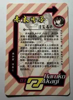 SEXY HEROINE WAIFU Haruko Akagi SLAM DUNK ACG PREMIUM HOLOFOIL CARD NM - Image 2