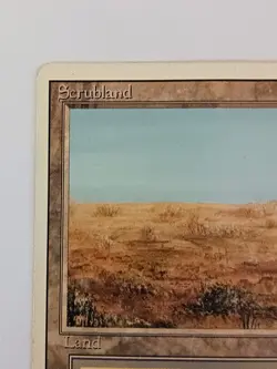 Scrubland Revised Edition 3rd Dual Land Magic: The Gathering MP Rare - Image 2