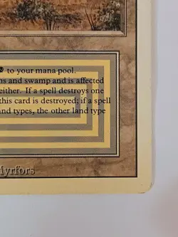 Scrubland Revised Edition 3rd Dual Land Magic: The Gathering MP Rare - Image 4