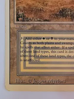Scrubland Revised Edition 3rd Dual Land Magic: The Gathering MP Rare - Image 5