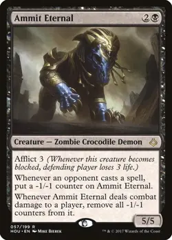 Ammit Eternal 1x FOIL HOU MTG Hour of Devastation Rare MINT black - Image 1